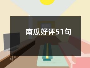 南瓜好评51句