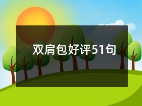 双肩包好评51句