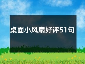 桌面小风扇好评51句