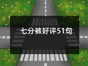 七分裤好评51句