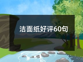 洁面纸好评60句