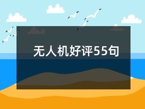 无人机好评55句