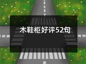 木鞋柜好评52句