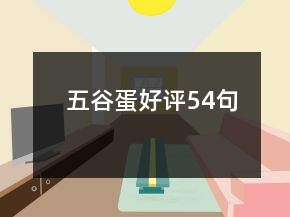 五谷蛋好评54句