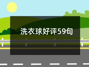 洗衣球好评59句