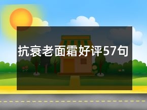 抗衰老面霜好评57句
