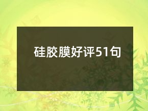 硅胶膜好评51句