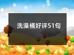 洗澡桶好评51句