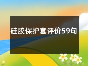 硅胶保护套评价59句