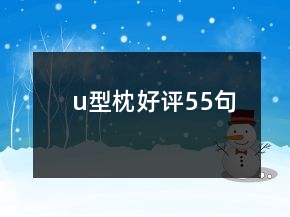 u型枕好评55句