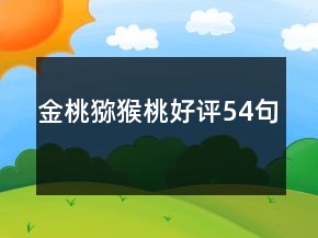 金桃猕猴桃好评54句