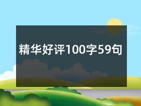 精华好评100字59句