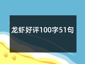 龙虾好评100字51句
