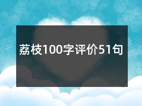 荔枝100字评价51句