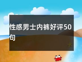 性感男士内裤好评50句