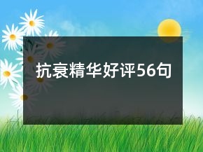 抗衰精华好评56句