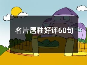 名片唇釉好评60句