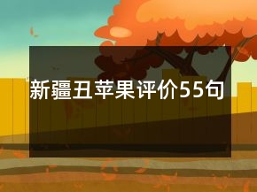 新疆丑苹果评价55句