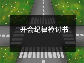 开会纪律检讨书