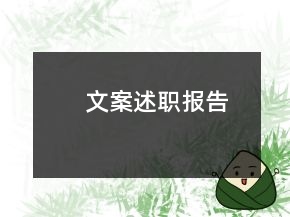 文案述职报告