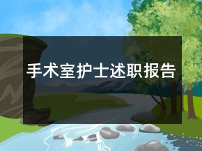 手术室护士述职报告