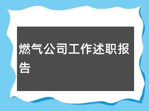 燃气公司工作述职报告
