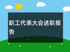 职工代表大会述职报告