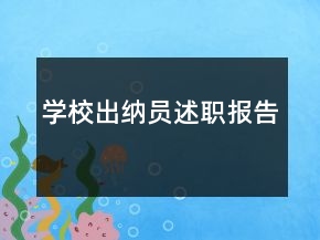 学校出纳员述职报告
