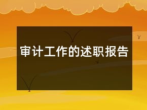 审计工作的述职报告