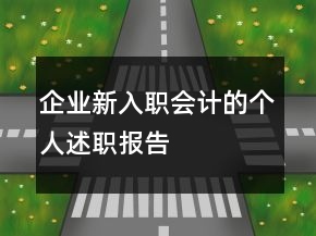 企业新入职会计的个人述职报告