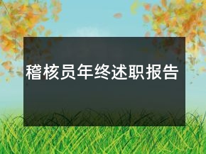稽核员年终述职报告