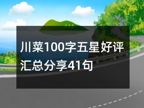 川菜100字五星好评汇总分享41句