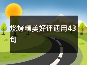 烧烤精美好评通用43句
