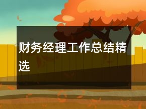 财务经理工作总结精选