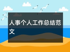 人事个人工作总结范文
