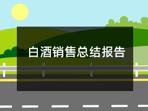 白酒销售总结报告