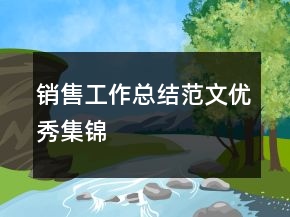 销售工作总结范文优秀集锦