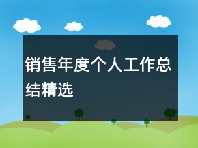 销售年度个人工作总结精选