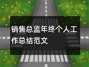 销售总监年终个人工作总结范文