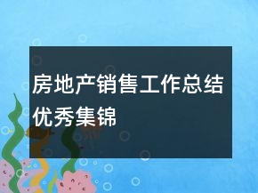房地产销售工作总结优秀集锦