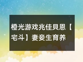 橙光游戏兆佳貝恩【宅斗】妻妾生育养成经营第四年快速通关攻略