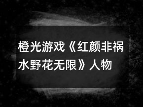 橙光游戏《红颜非祸水野花无限》人物线以及好感攻略