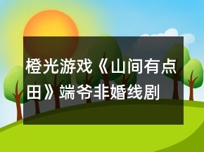橙光游戏《山间有点田》端爷非婚线剧情攻略