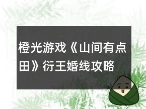 橙光游戏《山间有点田》衍王婚线攻略