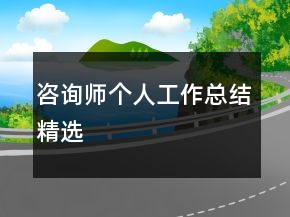咨询师个人工作总结精选