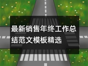 最新销售年终工作总结范文模板精选