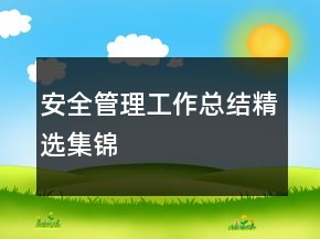 安全管理工作总结精选集锦