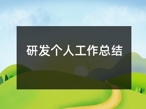 研发个人工作总结