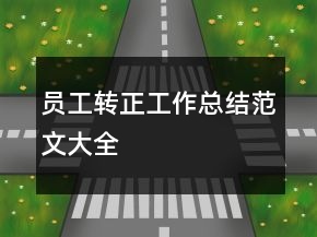 员工转正工作总结范文大全
