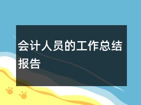 会计人员的工作总结报告